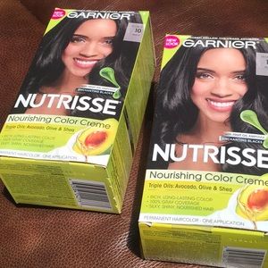 GarnierNutrisse#10Licorice Black, crème color.2new boxes,no longer need,NWT,NIB